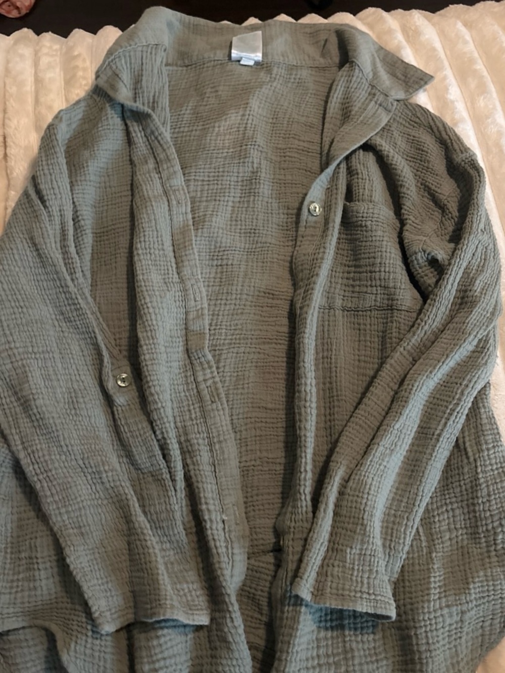Kona Sol Olive Shirt Jacket — Lightweight Cotton Gauze